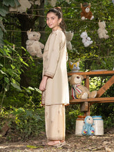 Mini Me by Mona – Champagne Spangle Raw Silk 2pc Girls Dress MMM5