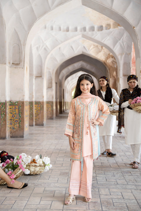 Sakeena Hasan Cotton Jacquard Girls Dress 02