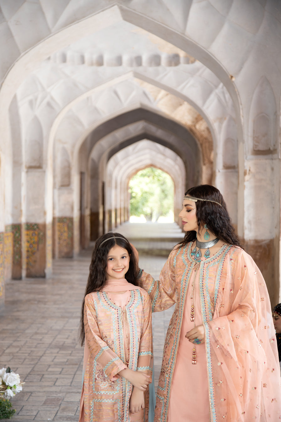 Sakeena Hasan Cotton Jacquard Girls Dress 02