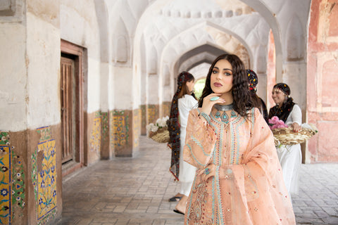 Sakeena Hasan Cotton Jacquard Women Dress 02