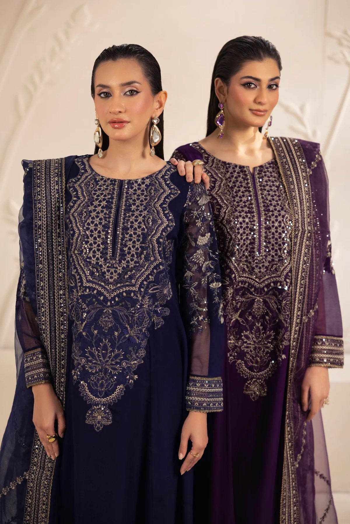 Mohagni 3pc Ready to Wear Chiffon Suit 2025 Collection Muse17