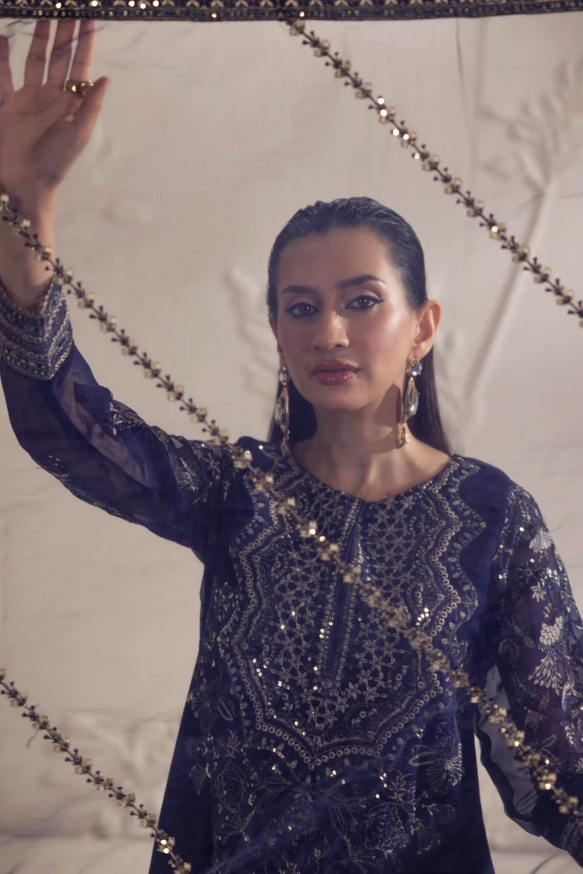 Mohagni 3pc Ready to Wear Chiffon Suit 2025 Collection Muse17