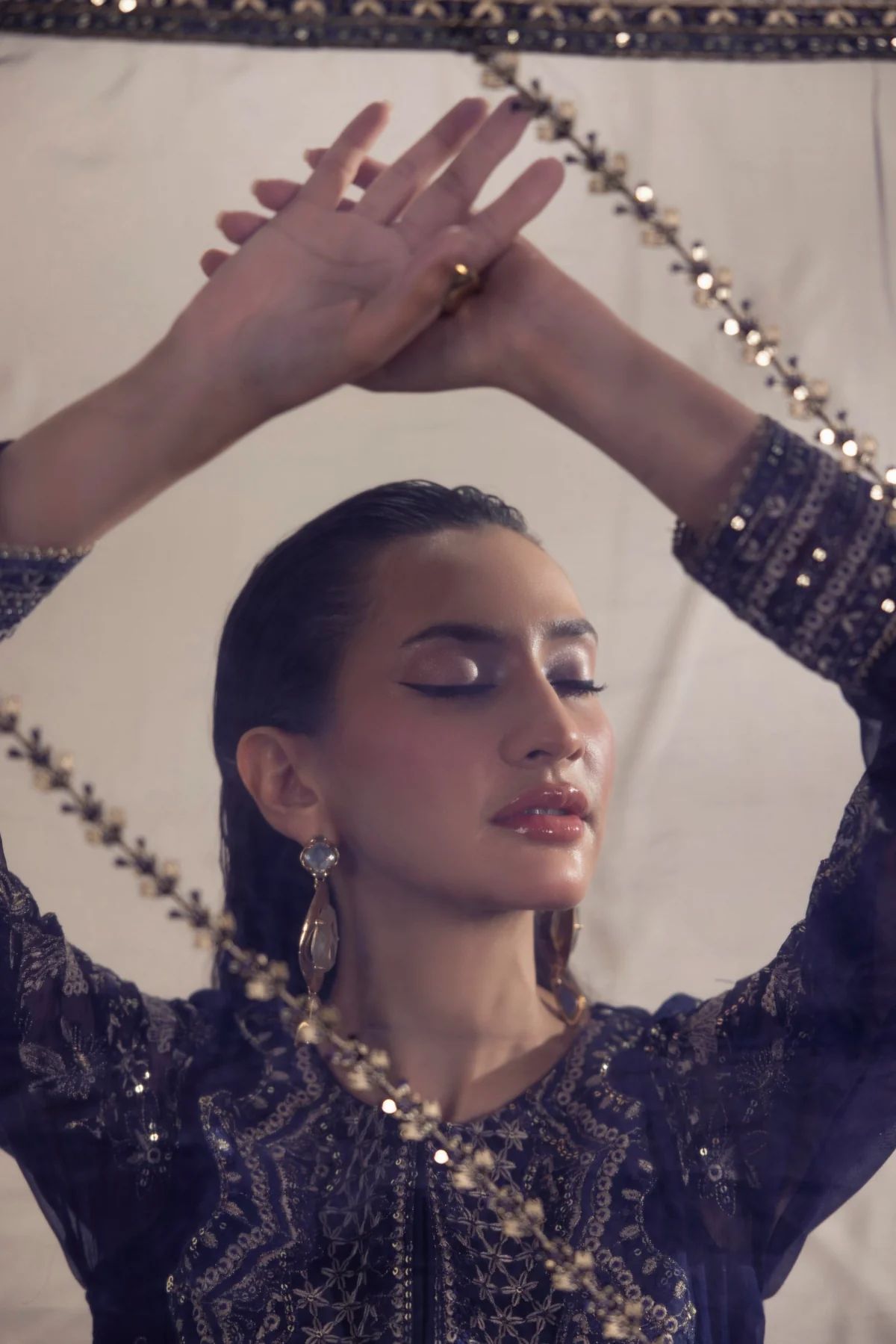 Mohagni 3pc Ready to Wear Chiffon Suit 2025 Collection Muse17