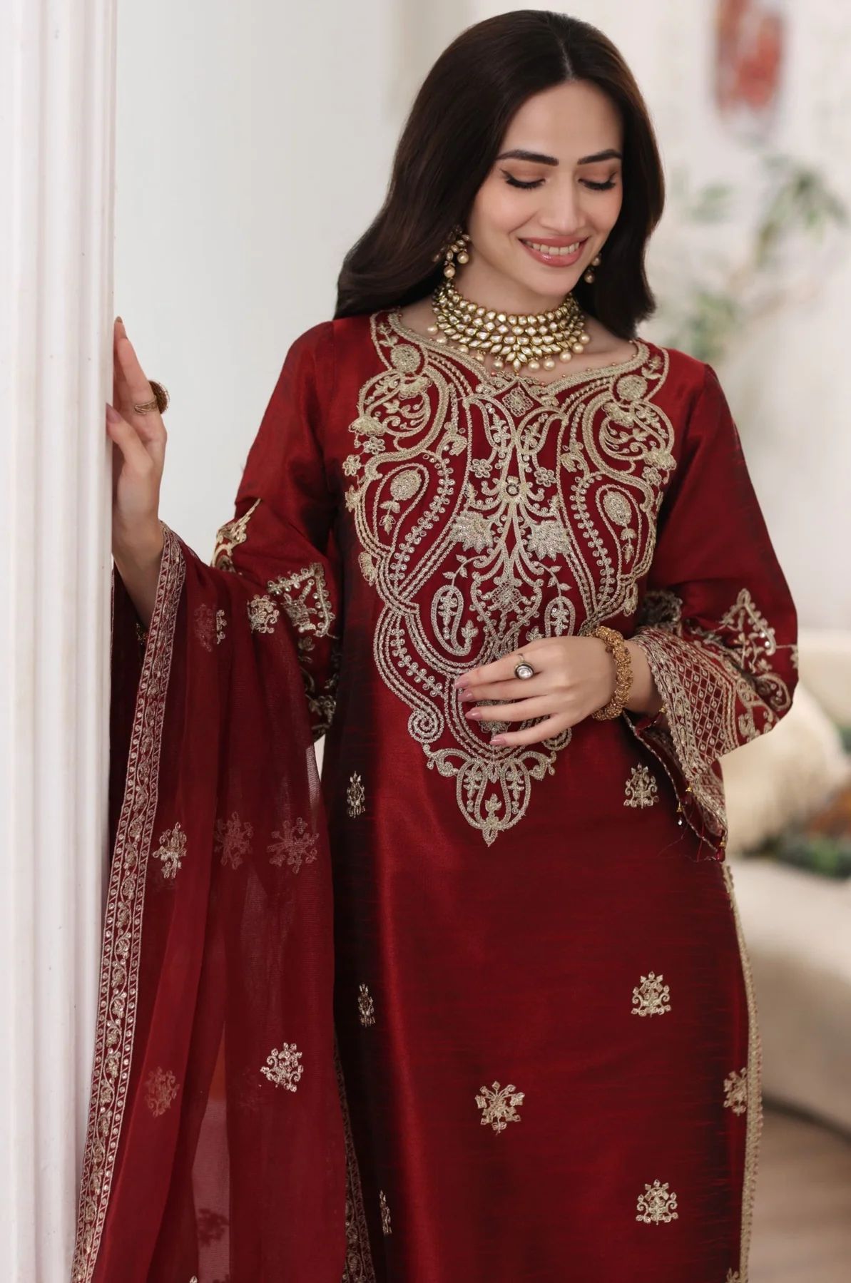 Mohagni 3pc Ready to Wear Raw Silk Suit 2025 Collection Muse18