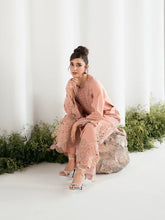 Gulnaar 2pc Hand-Embellished Silk Kaftan Suit