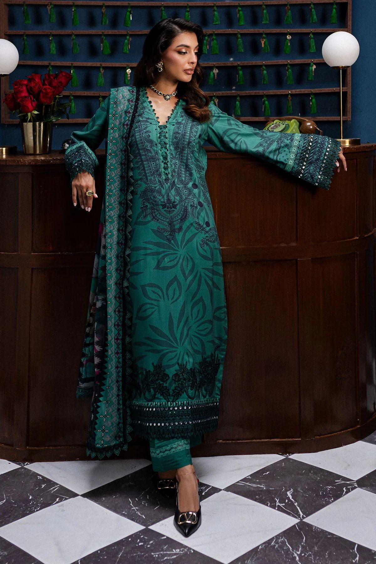 Nureh Gardenia Winter Collection -Women Linen Slub Dresses GS-160