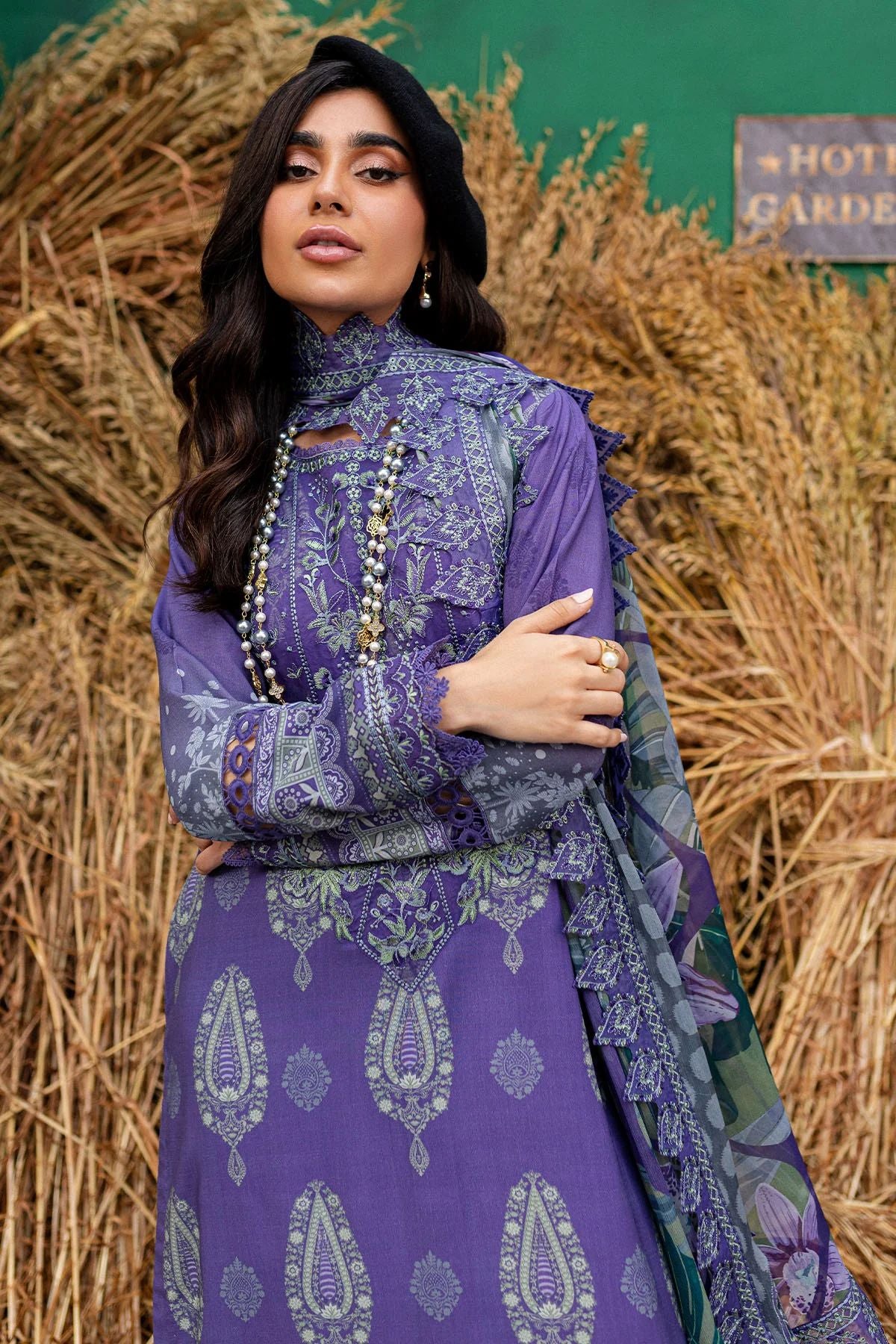 Nureh Gardenia Winter Collection -Women Linen Slub Dresses GS-162