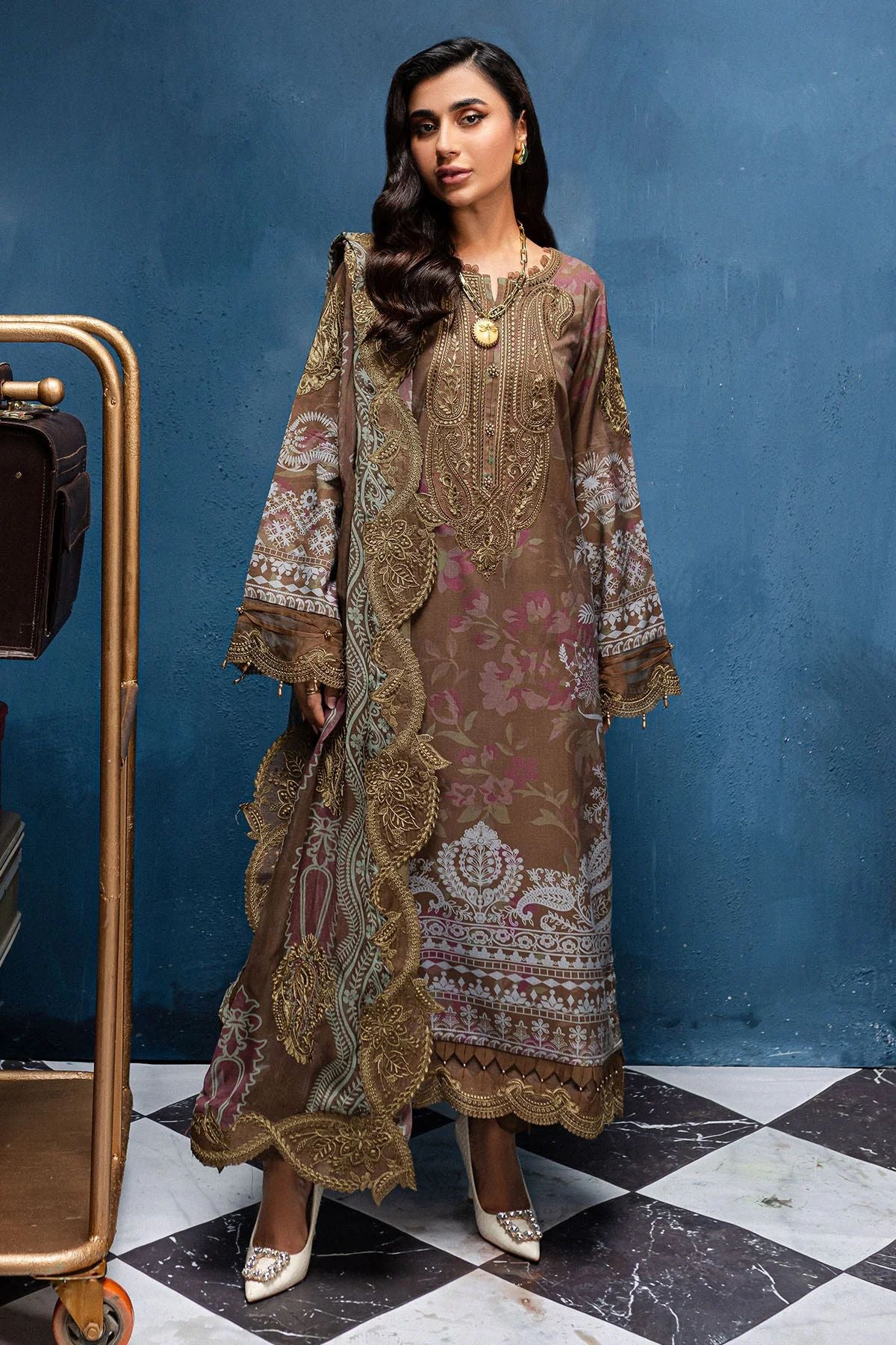 Nureh Gardenia Winter Collection -Women Linen Slub Dresses GS-163