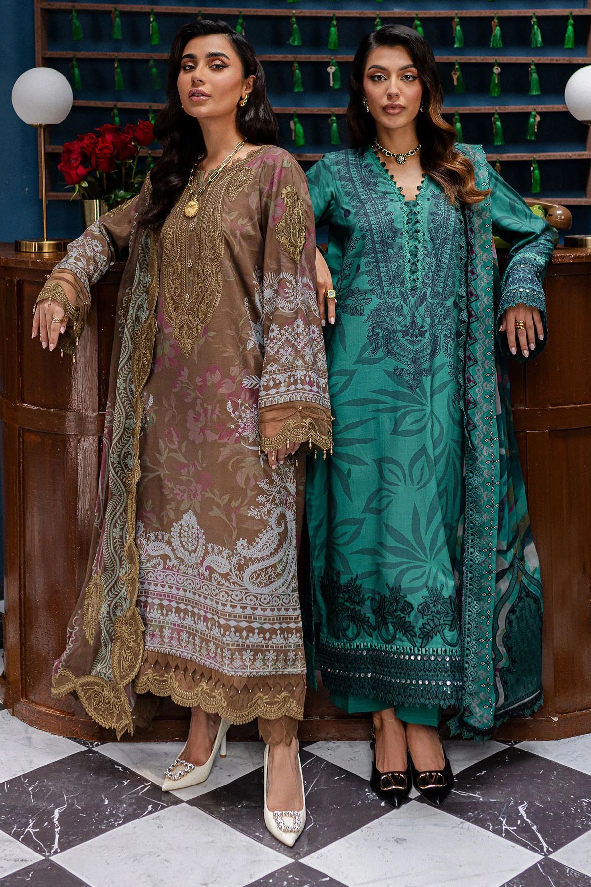 Nureh Gardenia Winter Collection -Women Linen Slub Dresses GS-163