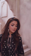 Zaiwa Sway6 2pc Black Sequin Embroidered Cotton Shalwar Suit