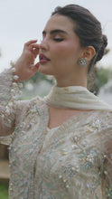 Mona 4pc Handworked Front-Open Organza Suit with Sharara – Meher4