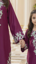 Reshmi RA10 Magenta Embroidered 3pc Raw Silk Suit with Chiffon Dupatta