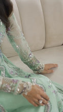 Mushq Ready to Wear Aqua Embellished Chiffon Formal Dress – MFF4
