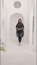 Raaya by Zaiwa Black Embroidered Khaddar 2-Piece Ready-to-Wear Womenwear
