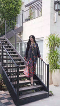 Aleezay 2pc Hand-Embellished Floral Charmeuse Silk Kaftan – AKF2