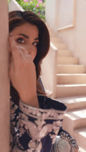 Zaiwa Sway11 3pc Navy Sequin Embroidered Lawn Suit with Monar Dupatta