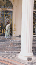 Sakeena 2pc Printed Charmeuse Handworked Kaftan – Nayla – CS3