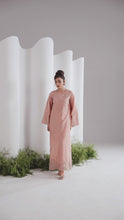 Gulnaar 2pc Hand-Embellished Silk Kaftan Suit