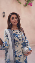 Zaiwa Sway5 3pc Printed Cotton Farshi Shalwar Suit with Embroidered Shirt