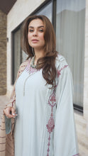 Zimal 3pc Ready to Wear Linen Dress with Wool Jacquard Shawl ZW2