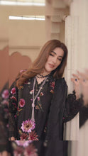 Arwah Chandni 3pc Black Silk Sequin Formal Suit CR7