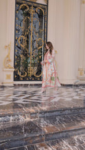 Sakeena 2pc Printed Charmeuse Handworked Kaftan – Ifrah – CS4
