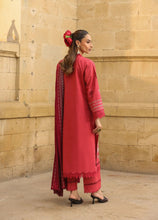ZSA3 Ziya by Sahar Crimson Embroidered Khaddar 3PC with Wool Shawl