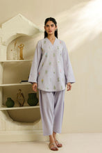 Lilac Floral Motif Self Jacquard 2pc Winter Set – Sahar SWC4