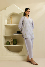 Lilac Floral Motif Self Jacquard 2pc Winter Set – Sahar SWC4