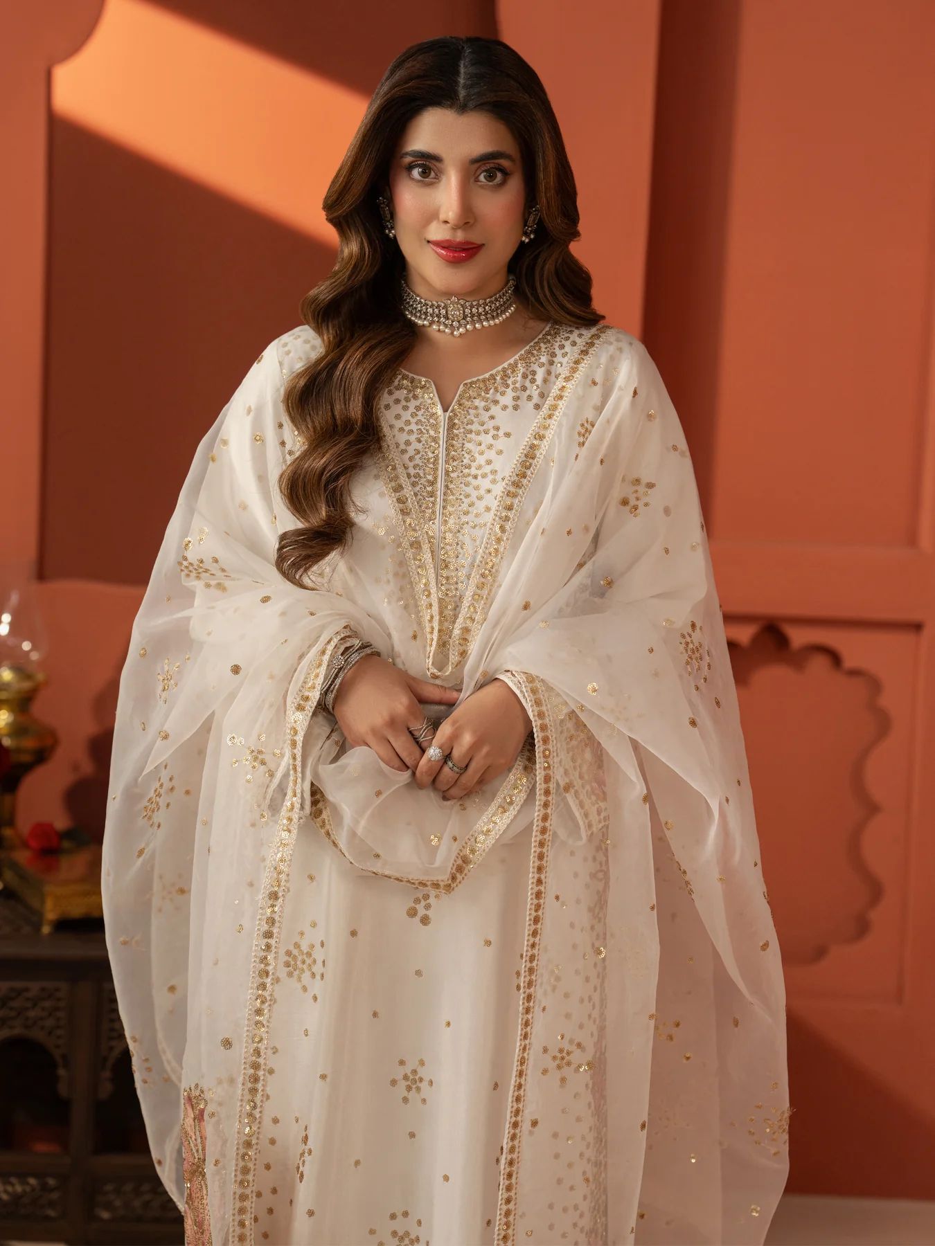 CCM6 Mohagni Chanda Raw Silk Embroidered Suit