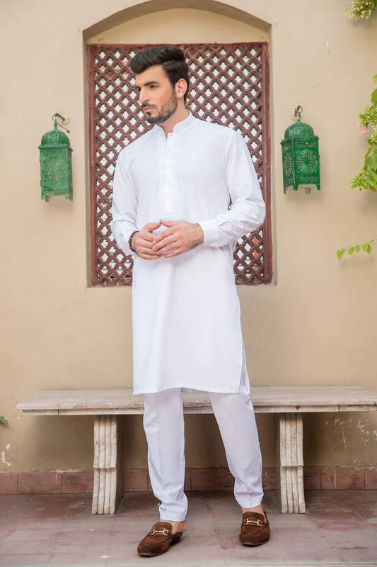 Men Embroidered Kurta Trousers Set ABNN5