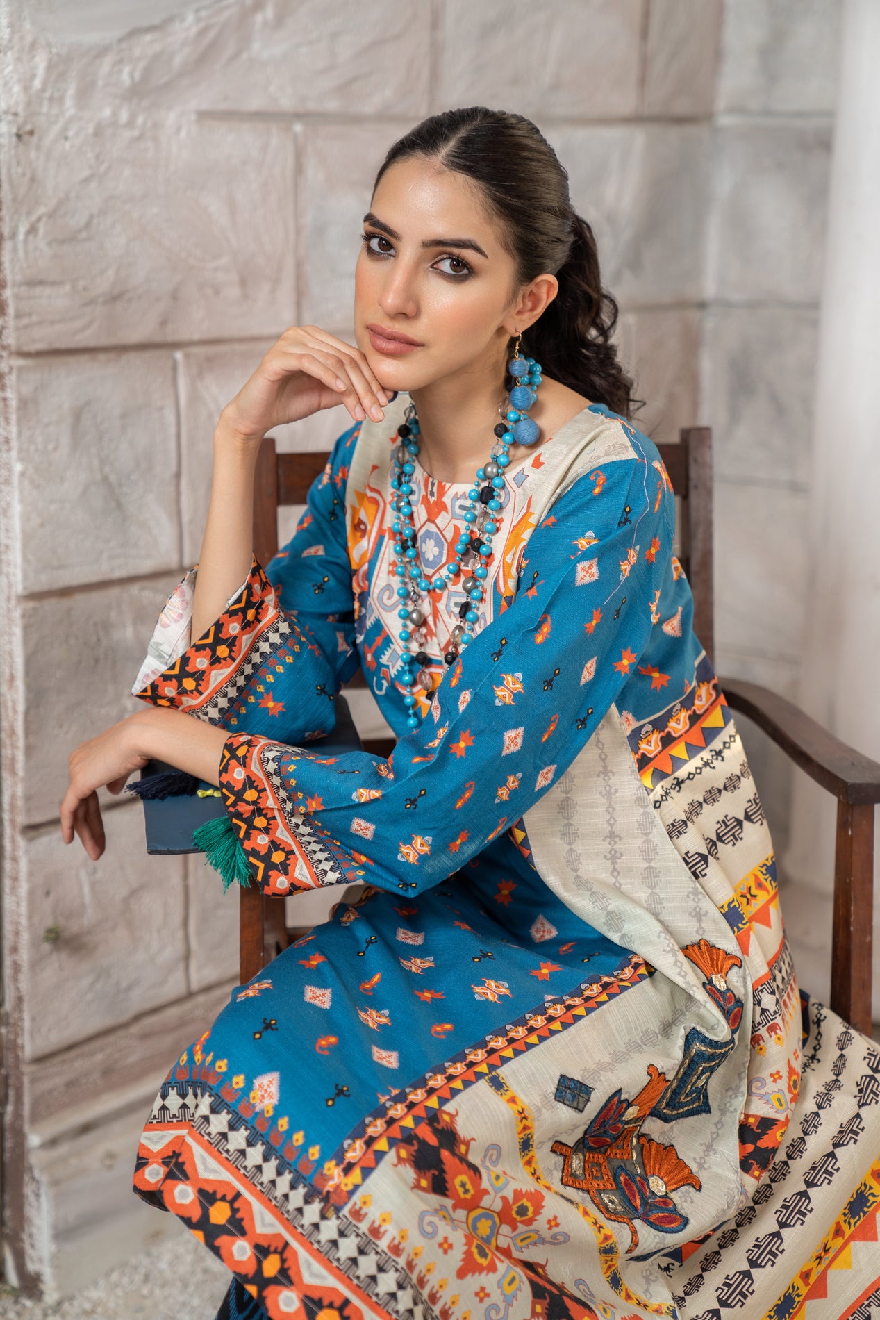 Ready To Wear 2 Pcs Winter Khadar Dress by AABPARA 06