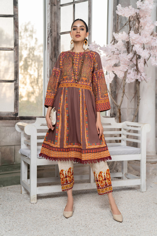 Ready To Wear 2 Pcs WInter Khadar Dress by AABPARA 08