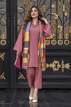 Winter Linen Dress with wool Stole by Miski WDW5