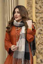 Winter Linen Dress with wool Stole by Miski WDW4