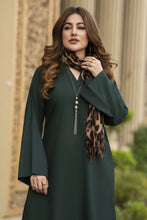 Winter Linen Dress with wool Stole by Miski WDW9