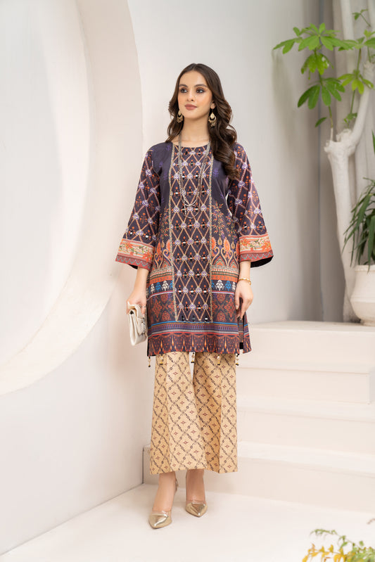 Zaiwa Embroidered Lawn ZC09