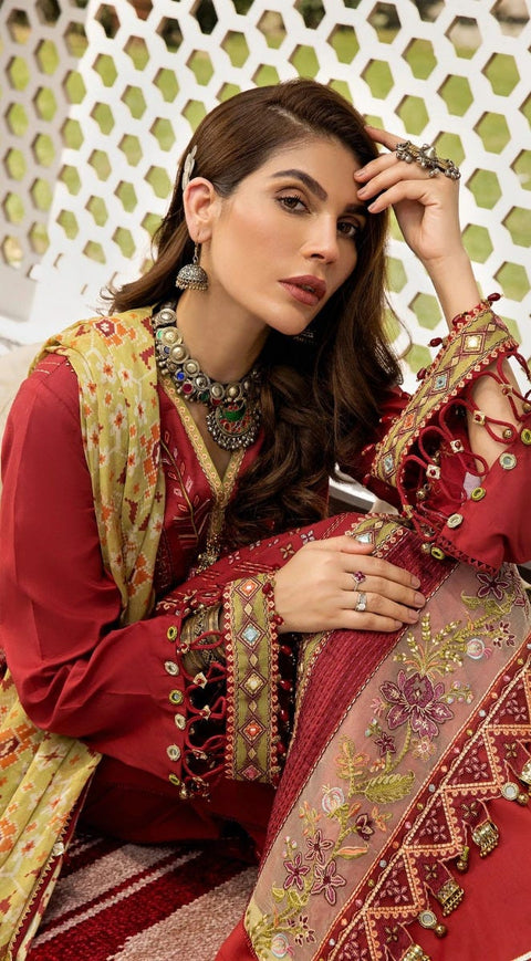 Luxury Ready to Wear Embroidered Lawn Collection by Anaya 02