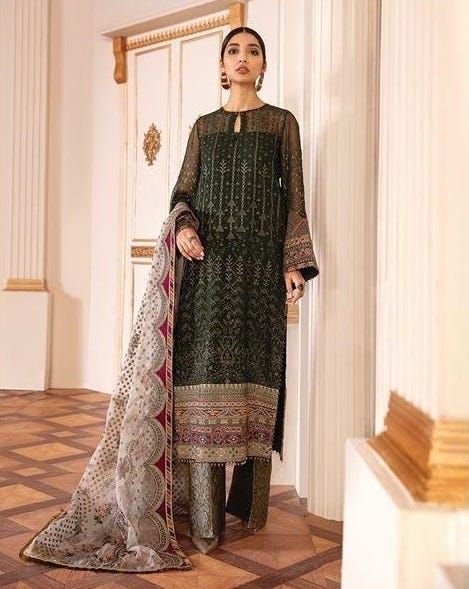 Viridian Luxury Formal Dress by Baroque