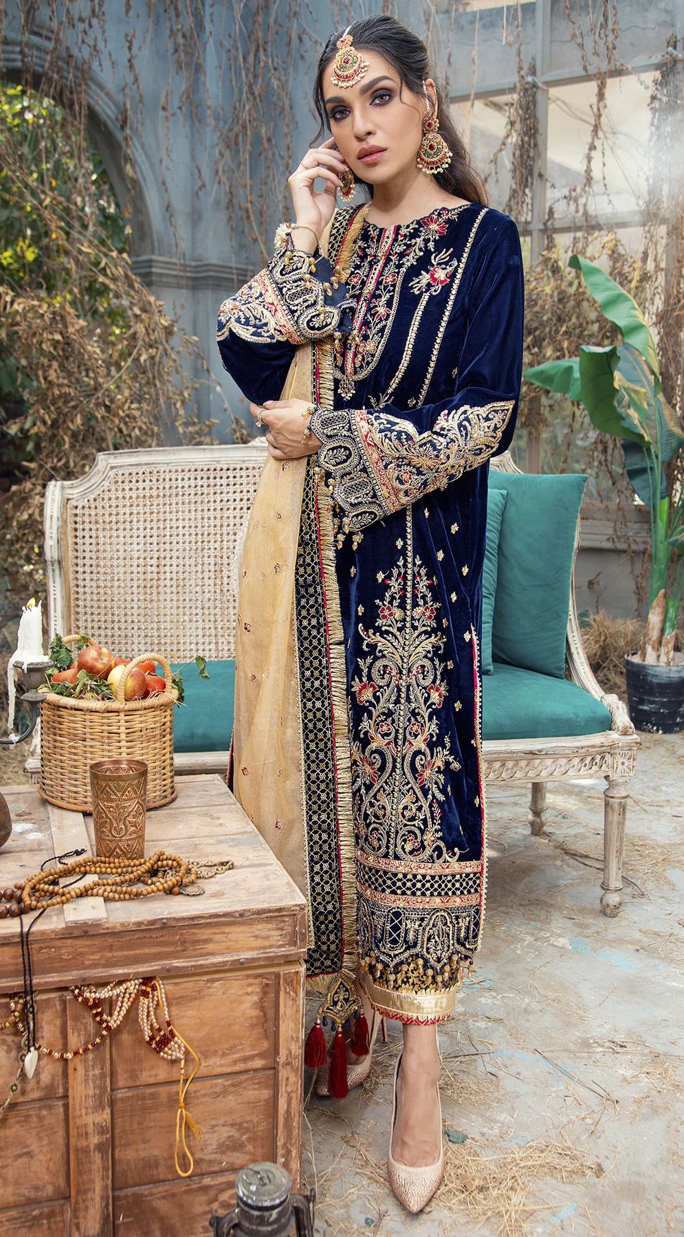 Anaya Ready to Wear Velvet Dress 01