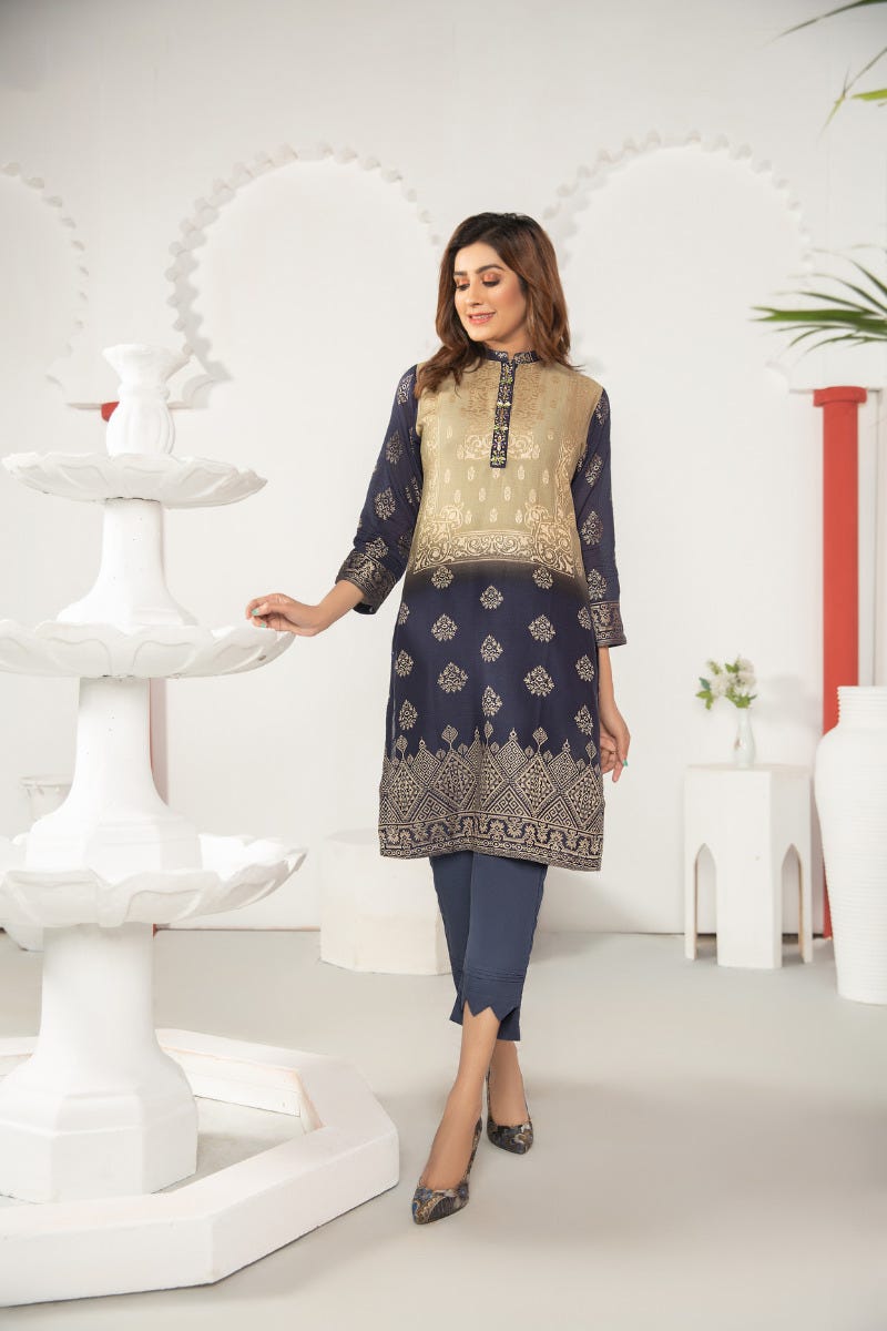 Winter New Ready to Wear Dress by Aleezay 01