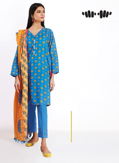 Khaadi Lawn Ready to Wear 3 Pcs Dress 10