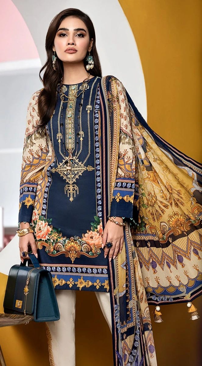 Luxury Ready to Wear Viva Lawn Collection of Anaya by Kiran Chaudhry 9A