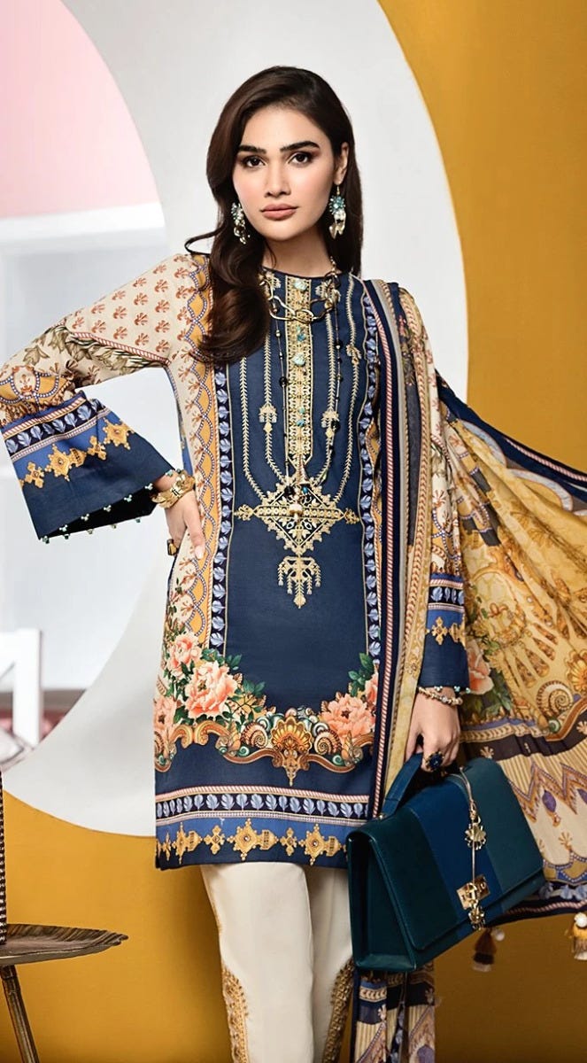Luxury Ready to Wear Viva Lawn Collection of Anaya by Kiran Chaudhry 9A