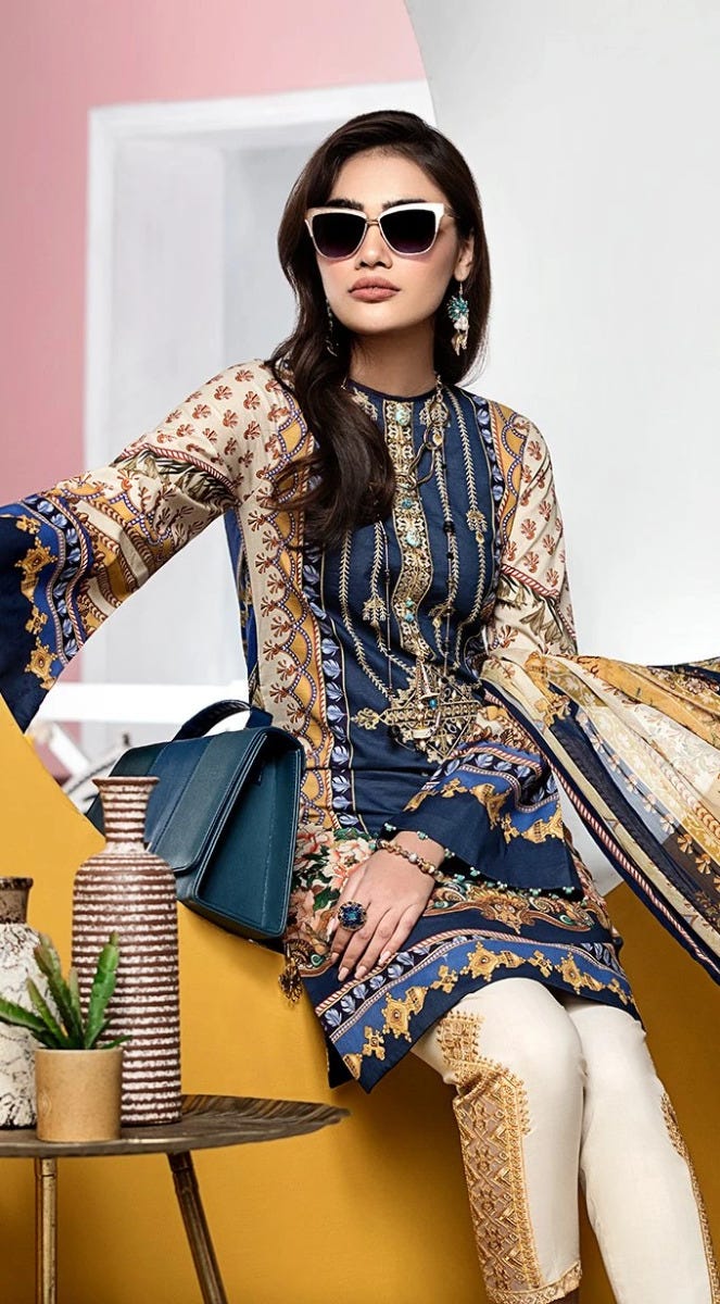 Luxury Ready to Wear Viva Lawn Collection of Anaya by Kiran Chaudhry 9A