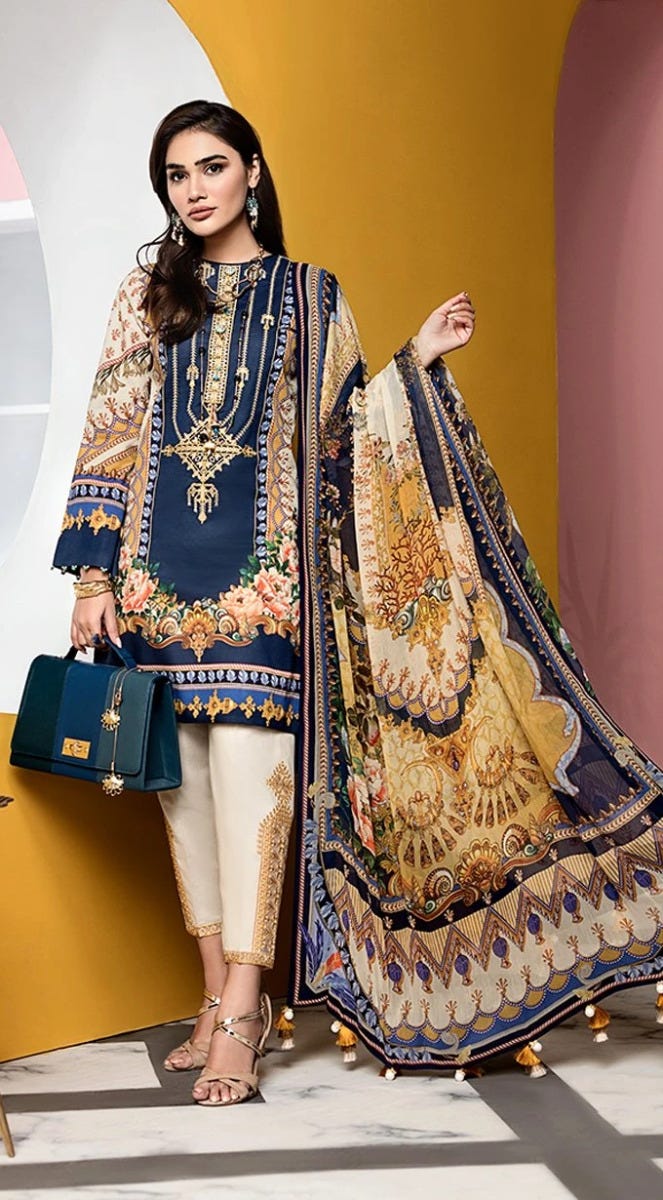 Luxury Ready to Wear Viva Lawn Collection of Anaya by Kiran Chaudhry 9A