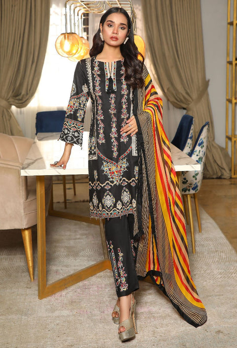 Embroidered Lawn Collection with Chiffon dopatta by Simrans 07