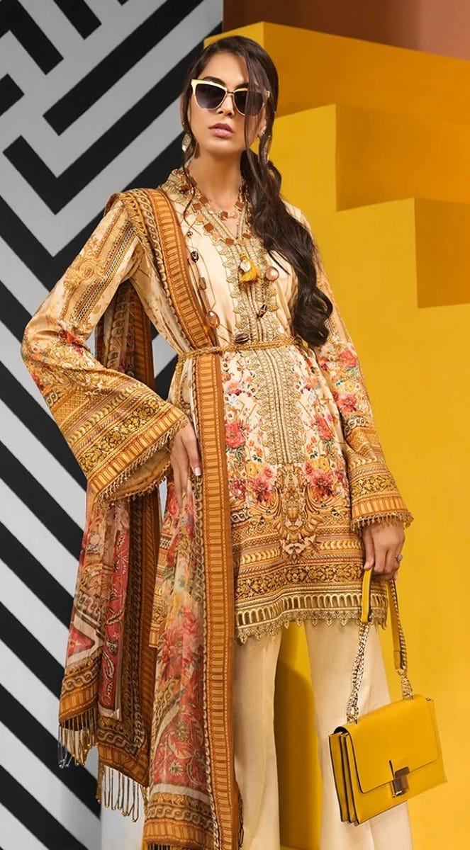 Luxury Ready to Wear Viva Lawn Collection of Anaya by Kiran Chaudhry 10B
