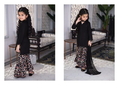 Kids Floral Lawn Ready to Wear 3 Pcs Dress by Simrans 06