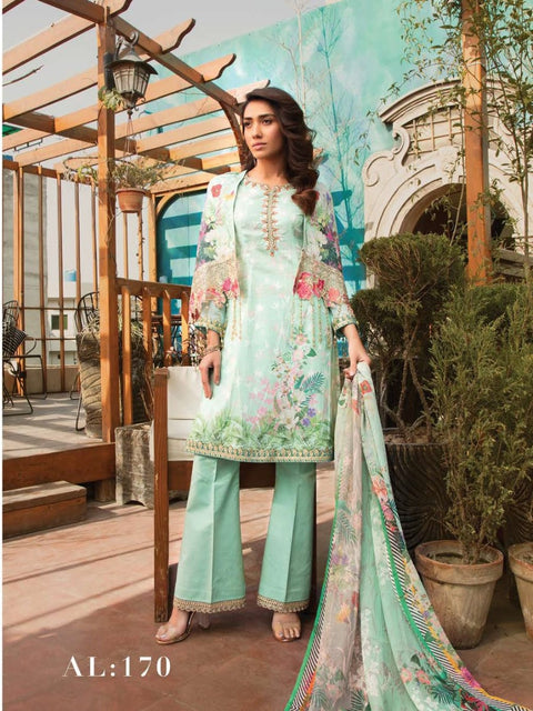 Simrans Ready to Wear Embroidered lawn Dress Al-170